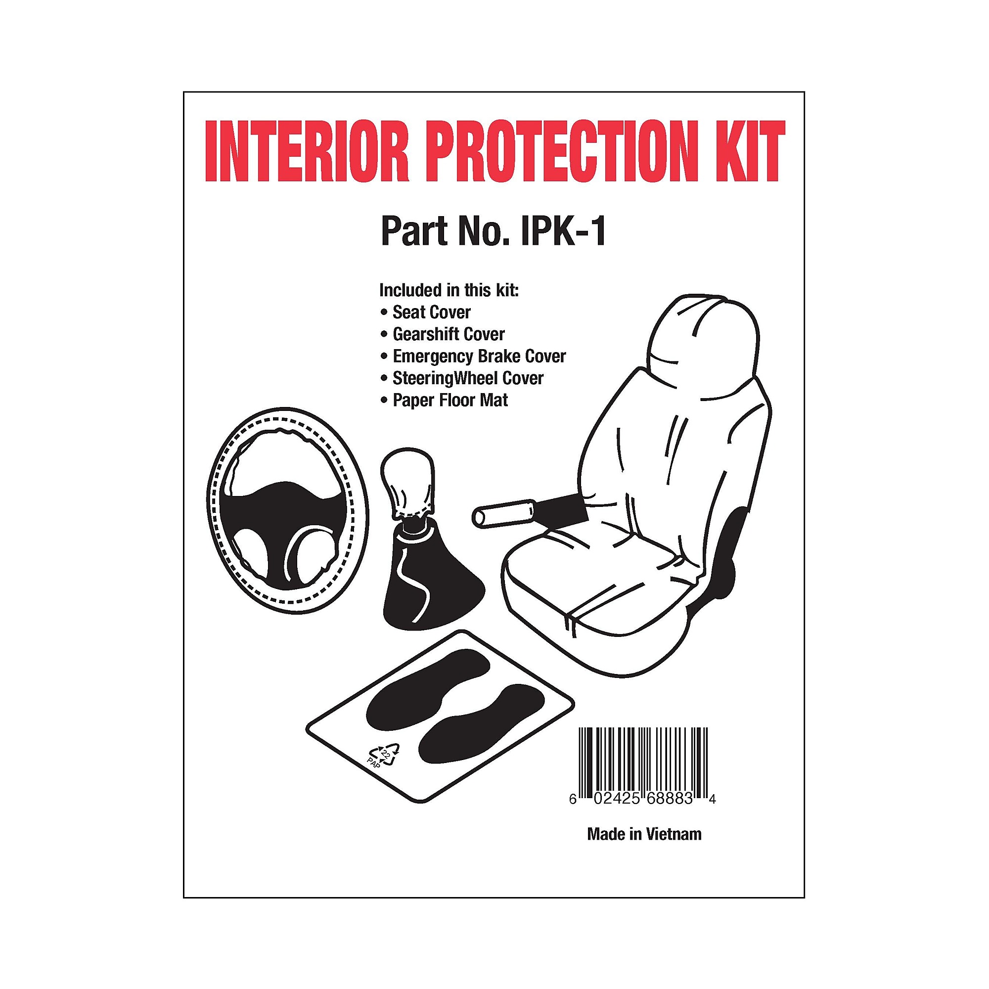 JohnDow Industries Interior Protection Kit Box of 100 IPK-1